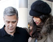 Джордж и Амаль Клуни прилетели в Лос-Анджелес