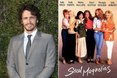 Джеймс Франко плакал после просмотра фильма "Стальные магнолии", где трагически умирает героиня Джулии Робертс.