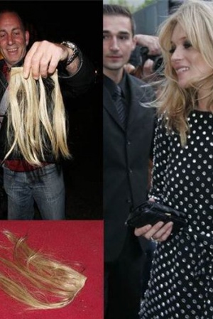 Кейт Мосс лысела на ходу – однажды она потеряла клок накладных волос.