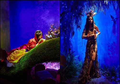 Белоснежка от Oscar de la Renta. Покахонтас от Roberto Cavalli