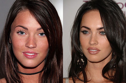 10. Меган Фокс опубликовала в Twitter фото, которое доказывает отсутствие ботокса у неё во лбу. Но 25-летнюю актрису обвиняют и в увеличении губ, груди, изменении формы носа. Меган Фокс клянётся, что всё натуральное. Охотно верим, Меган!