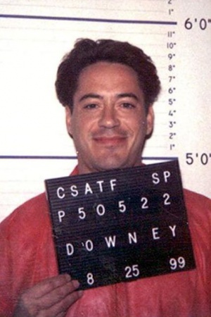 Фотография 1999 года. Роберт Дауни-младший во время принудительного лечения от наркозависимости