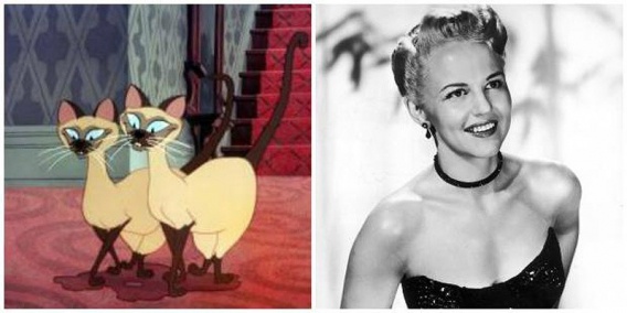 Сиамские кошки Си и Ам из "Леди и Бродяга" (1955) – Пегги Ли Сиамские кошки Си и Ам из "Леди и Бродяга" (1955) – Пегги Ли