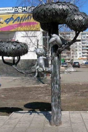 Памятник "Котёнку с улицы Лизюкова", г. Воронеж.