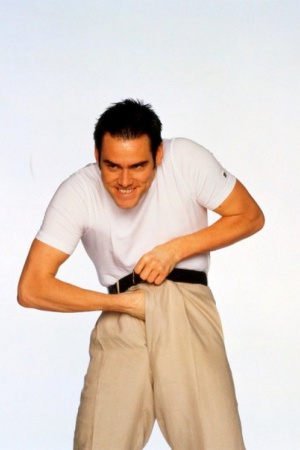 Джим Керри дурачится