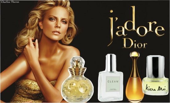 Шарлиз Терон: Dolce Vita Christian Dior, J'adore Christian Dior, Clean, Kiera Mai.