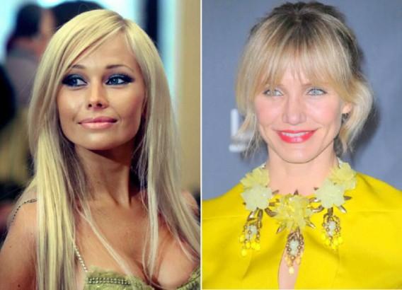 Елена Корикова и Кэмерон Диаз, 41 год