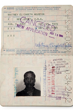 Паспорт Уитни Хьюстон, 1979 год.