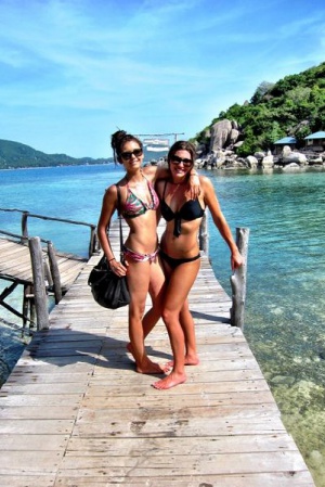 Звезда "Дневников вампира" на острове Ко Тао, Таиланд