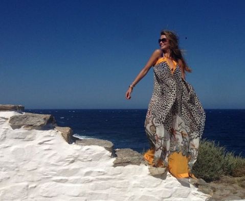 София Вергара описала свой отдых в Греции одним словом: "Рай".