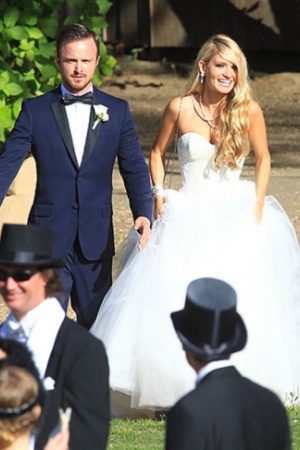 Аарон Пол и Лорен Парсекиан