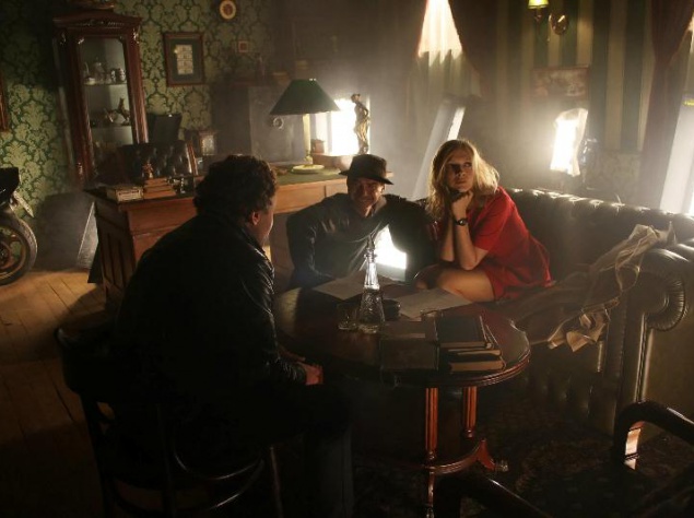 Комедийный боевик "Ломбард" — третья картина Любомира Левицкого. Ее сюжет основан на классическом противостоянии силы и интеллекта, истинных и мнимых ценностей. Главные герои картины — братья Марк и Яша, благородный бандит и интеллектуал,  — живут в неком