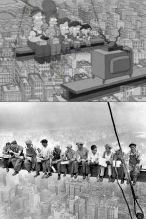 Знаменитый "Обед на небоскребе"