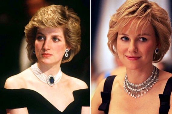 Принцесса Диана и Наоми Уоттс в фильме "Диана: История любви"