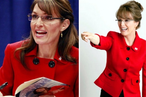 Политик Сара Пэйлин и Джулианна Мур в фильме "Игра изменилась"