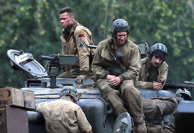 Брэд Питт и Шайа ЛаБаф, "Ярость"