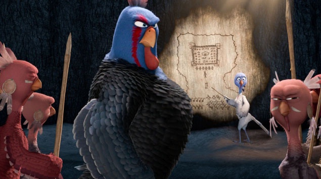 Мультфильм "Индюки: Назад в будущее". Индюки Регг и Брок, находят машину времени и отправляются на триста лет назад, дабы раз и навсегда вычеркнуть индейку из праздничного меню.