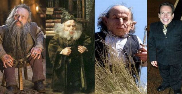 Nikabrik ("Хроники Нарнии: Принц Каспиан" 2008), профессор Флитвик и несколько гоблинов в Поттериане - Уорвик Дэвис (Warwick Davis)