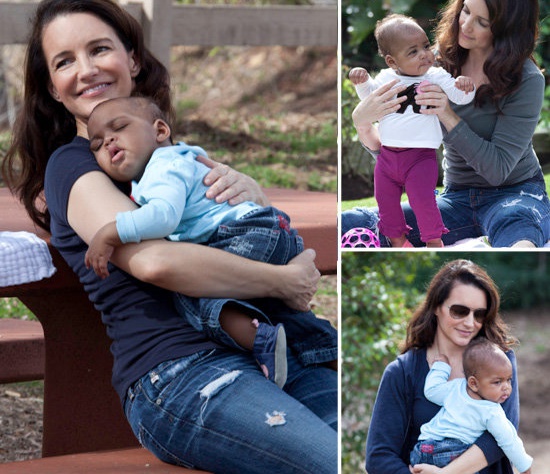 Кристин Дэвис усыновила чернокожего ребенка