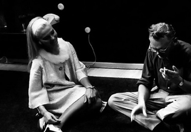 Л. Гайдай и С. Светличная на съёмках фильма "Бриллиантовая рука"