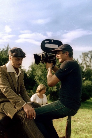 "Несколько дней из жизни Обломова". Артист Ю. Богатырёв и режиссёр Н. Михалков.