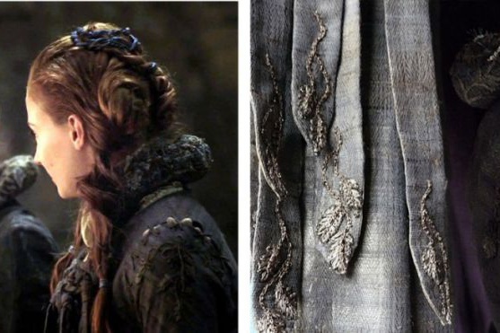 Это наряд Сансы Старк времен Винтерфелла.