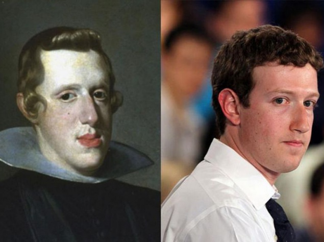 Король Испании Филипп IV и Марк Цукерберг.