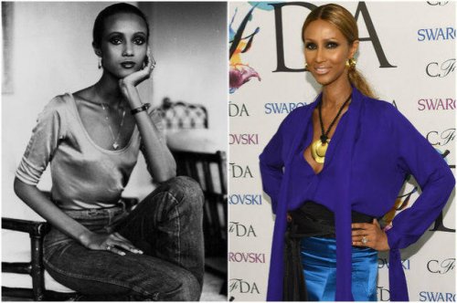 Иман в 1979 году и сейчас