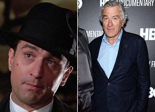 Роберт Де Ниро в 1984 году снялся в фильме "Однажды в Америке". Снимается до сих пор.