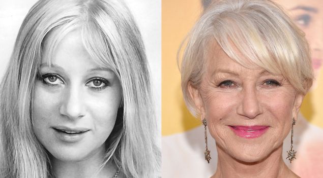 Хелен Миррен, 69. В 1970 и сейчас