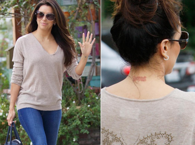 Ева Лонгория с татиуровками для бывших любимых Ева Лонгория с татиуровками для бывших любимых