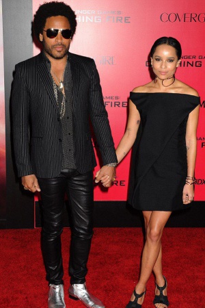 Ленни Кравиц и Зои Кравиц Ленни Кравиц и Зои Кравиц