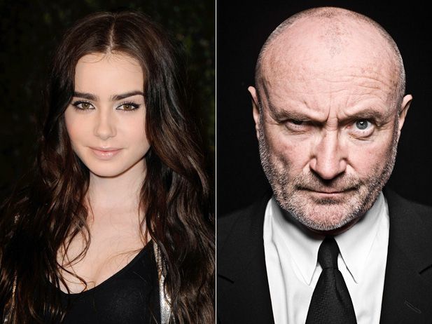 Фил Коллинз (лидера рок-группы Genesis) с дочкой Лили Коллинз Фил Коллинз (лидера рок-группы Genesis) с дочкой Лили Коллинз