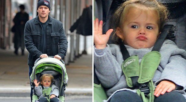 Мэтт Дэймон с дочерью Стеллой Мэтт Дэймон с дочерью Стеллой