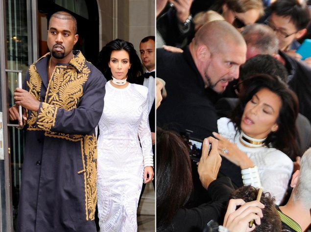 Грандиозное падение Ким Кардашьян в белом