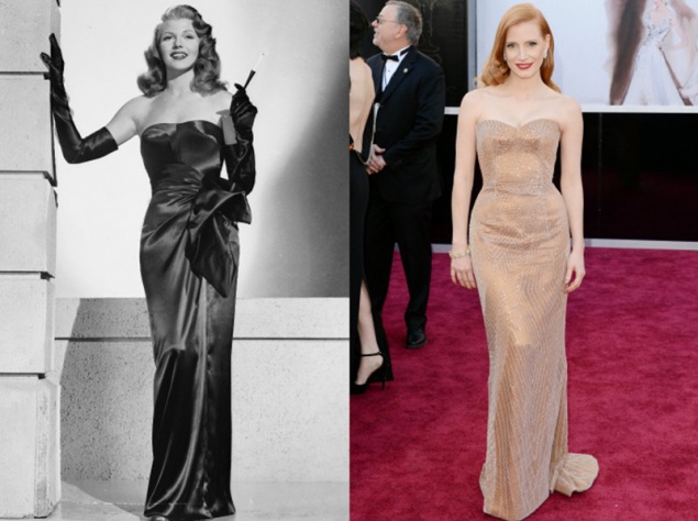 Рита Хейворт и Джессика Честейн