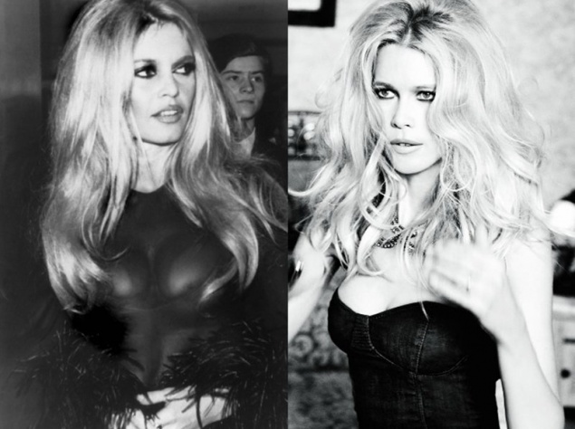 Бриджит Бардо и Клаудия Шиффер