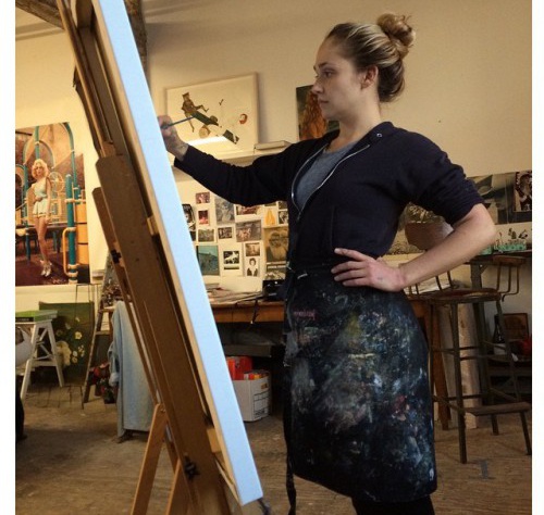 Джемима Керк пишет портрет беременной Лив Тайлер Джемима Керк пишет портрет беременной Лив Тайлер