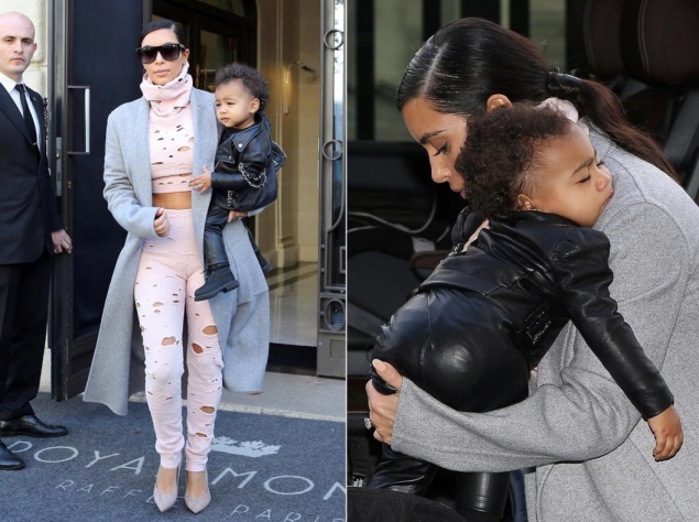 Ким Кардашьян с дочерью