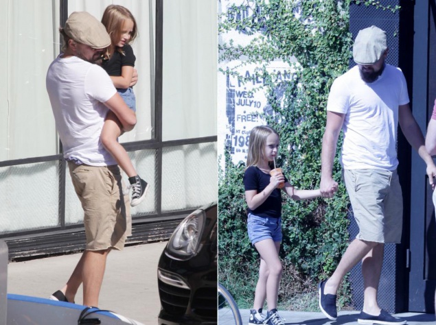 Лео ДиКаприо с дочерью Тоби Магуайра