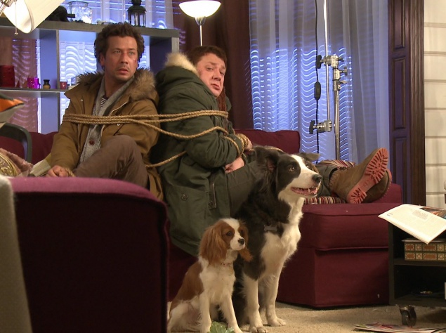 Семейная комедия "Елки лохматые". Настя является хозяйкой Пирата и Йоко. Она вынуждена улететь в Питер, оставляя питомцев в гостинице для собак. Расценив это как предательство, животные сбегают домой. Но райский отдых Пирата и Йоко прерывают два незадачли Семейная комедия "Елки лохматые". Настя является хозяйкой Пирата и Йоко. Она вынуждена улететь в Питер, оставляя питомцев в гостинице для собак. Расценив это как предательство, животные сбегают домой. Но райский отдых Пирата и Йоко прерывают два незадачли