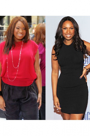 Дженнифер Хадсон.         Чудесное превращение Дженнифер Хадсон стало одной из главных тем для обсуждения несколько лет назад. Обладательница премий "Грэмми" и "Оскар" начала худеть в 2009 году, после родов – ради съемок в фильме "Винни Мандела" (Хадсон д Дженнифер Хадсон.         Чудесное превращение Дженнифер Хадсон стало одной из главных тем для обсуждения несколько лет назад. Обладательница премий "Грэмми" и "Оскар" начала худеть в 2009 году, после родов – ради съемок в фильме "Винни Мандела" (Хадсон д