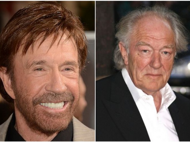 Чак Норрис и Майкл Гэмбон, 1940 Чак Норрис и Майкл Гэмбон, 1940