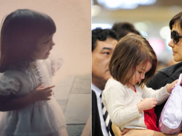 Кэти Холмс с дочкой