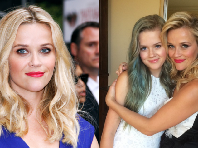 Риз Уизерспун с дочкой