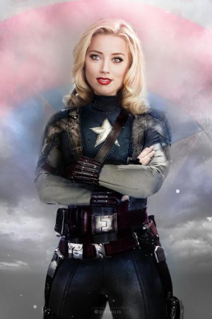 Эмбер Хёрд - Капитан Америка