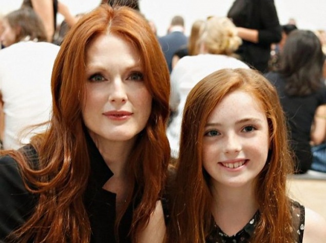 Джулианна Мур и дочь Лив Хелен