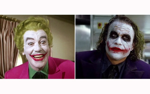 Бэтмен.  Джокер. 1966 и 2008