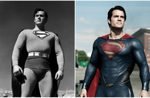 Супермен.  Кларк Кент. 1978 и 2013