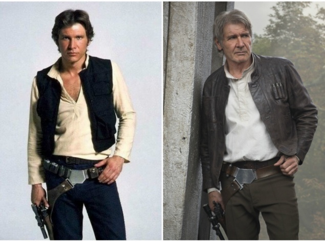 Хан Соло — Харрісон Форд, 1980 і 2015 рік